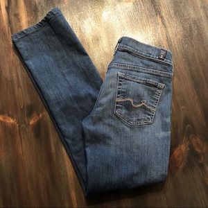 7FAM Straight Leg Jean Size 25